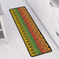 Rasta Tribal Pattern Print Long Kitchen Mat