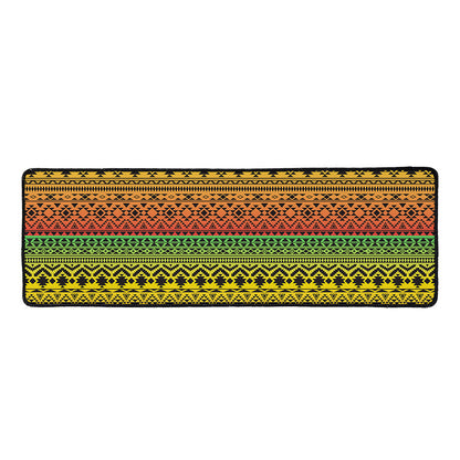 Rasta Tribal Pattern Print Long Kitchen Mat