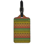 Rasta Tribal Pattern Print Luggage Tag