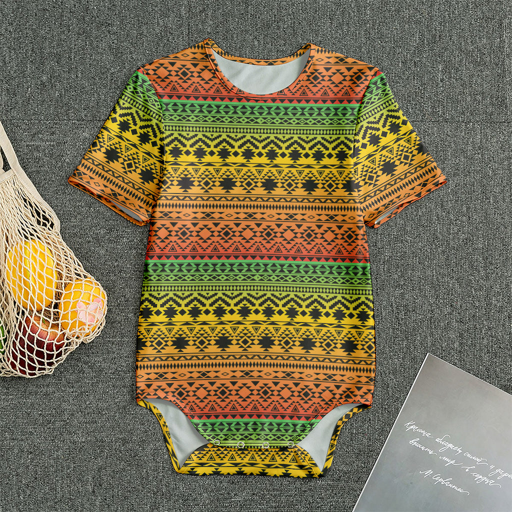 Rasta Tribal Pattern Print Men's Bodysuit