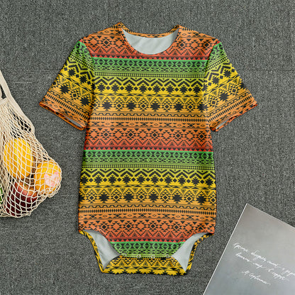 Rasta Tribal Pattern Print Men's Bodysuit