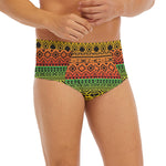 Rasta Tribal Pattern Print Men's Briefs