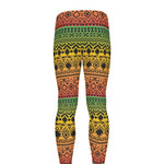 Rasta Tribal Pattern Print Men's leggings