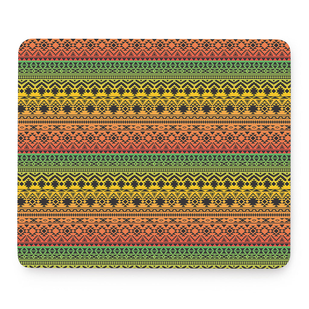 Rasta Tribal Pattern Print Mouse Pad