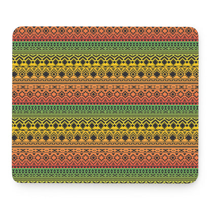 Rasta Tribal Pattern Print Mouse Pad