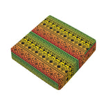 Rasta Tribal Pattern Print Outdoor Seat Cushion Cover