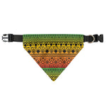Rasta Tribal Pattern Print Over The Collar Dog Bandana