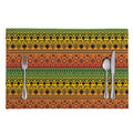 Rasta Tribal Pattern Print Placemat