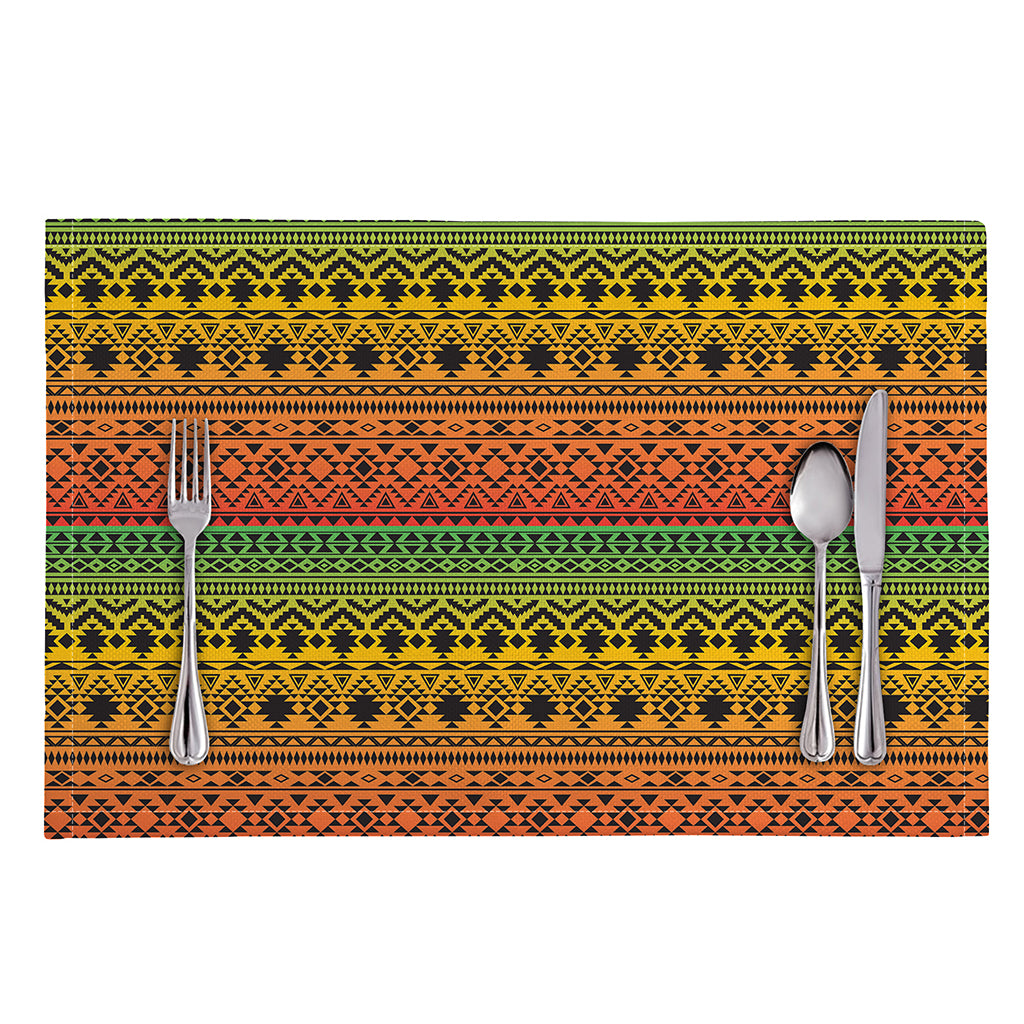 Rasta Tribal Pattern Print Placemat