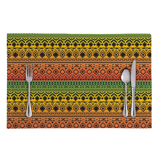 Rasta Tribal Pattern Print Placemat