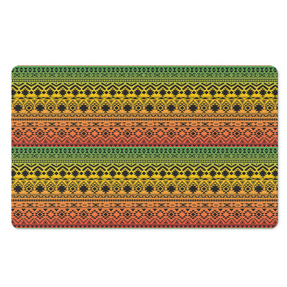 Rasta Tribal Pattern Print Polyester Doormat