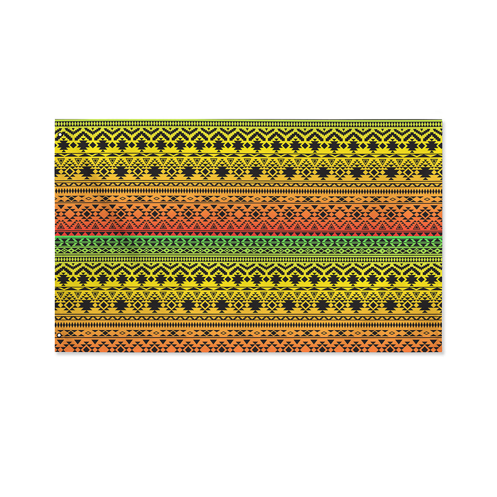 Rasta Tribal Pattern Print Polyester Flag