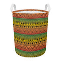 Rasta Tribal Pattern Print Round Laundry Basket