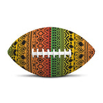Rasta Tribal Pattern Print Rugby Ball