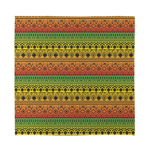 Rasta Tribal Pattern Print Silk Bandana