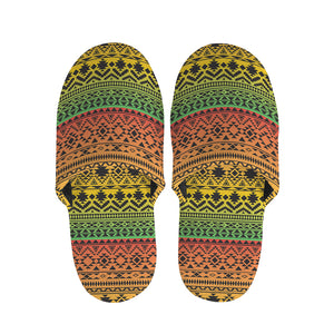 Rasta Tribal Pattern Print Slippers