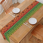 Rasta Tribal Pattern Print Table Runner