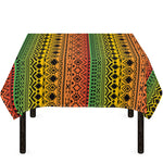 Rasta Tribal Pattern Print Tablecloth