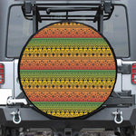 Rasta Tribal Pattern Print Tire Cover