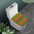 Rasta Tribal Pattern Print Toilet Lid Cover