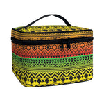 Rasta Tribal Pattern Print Travel Makeup Bag