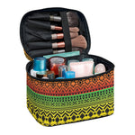 Rasta Tribal Pattern Print Travel Makeup Bag