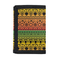 Rasta Tribal Pattern Print Trifold Wallet