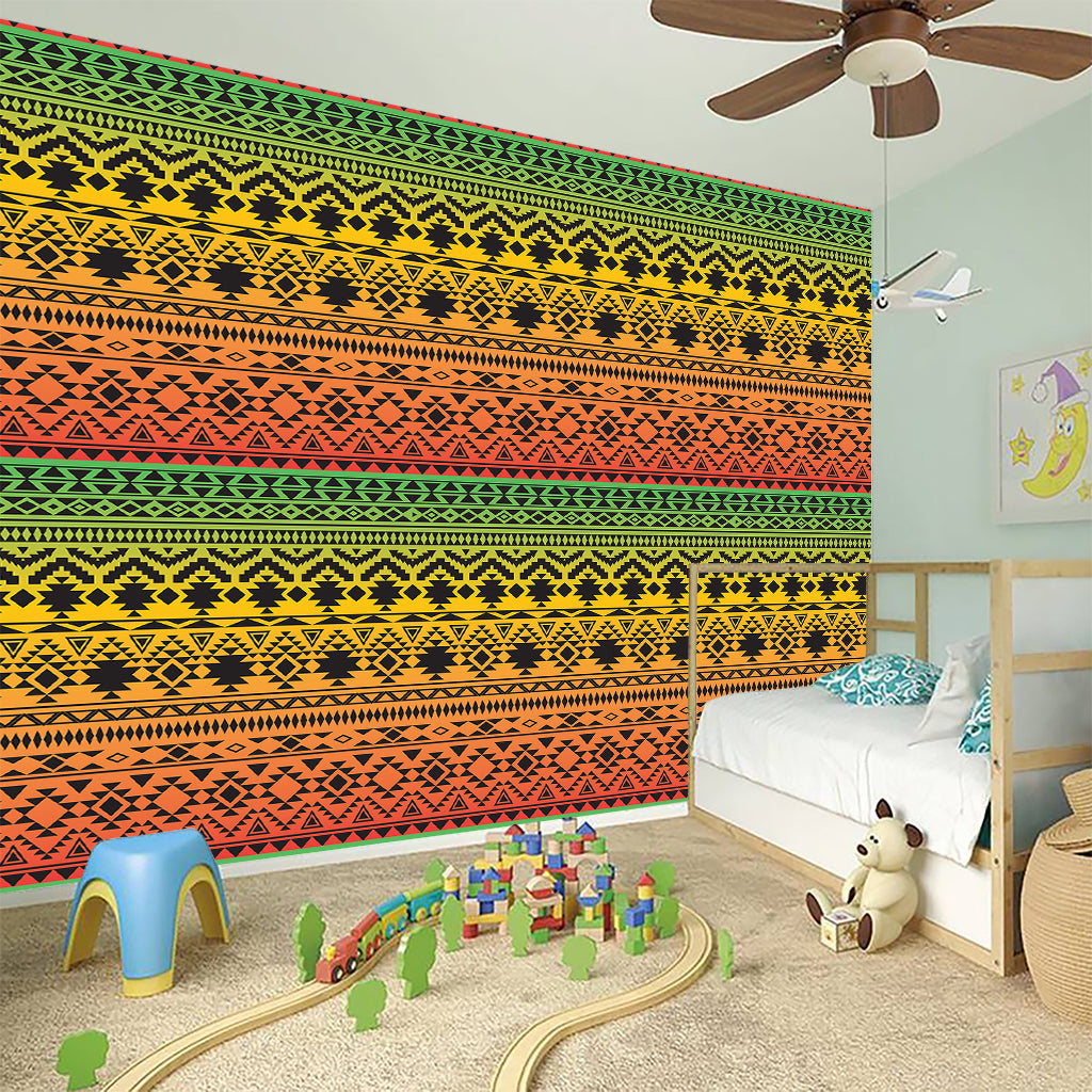 Rasta Tribal Pattern Print Wall Sticker