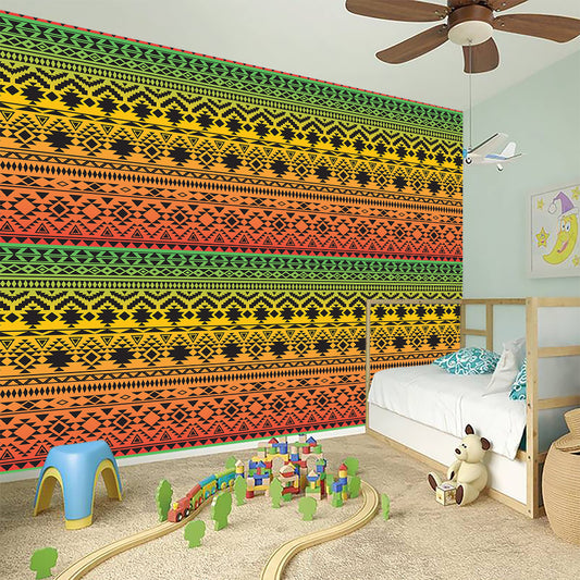 Rasta Tribal Pattern Print Wall Sticker