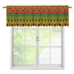 Rasta Tribal Pattern Print Window Valance
