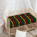Rastafarian Hemp Pattern Print Baby Crib Sheet