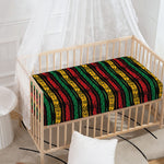 Rastafarian Hemp Pattern Print Baby Crib Sheet