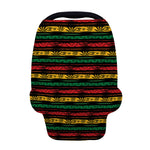 Rastafarian Hemp Pattern Print Baby Seat Cover