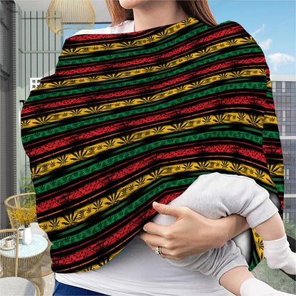 Rastafarian Hemp Pattern Print Baby Seat Cover