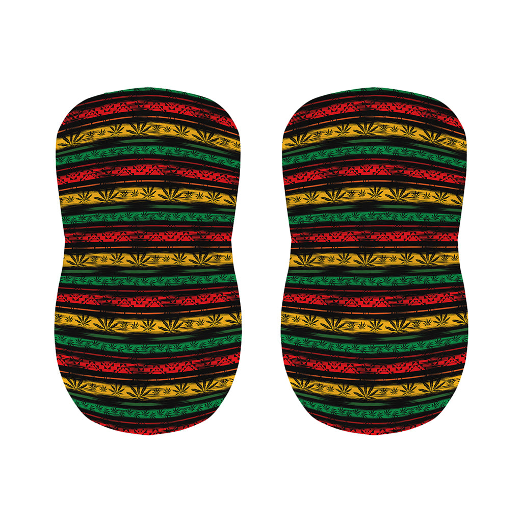 Rastafarian Hemp Pattern Print Bar Stool Covers