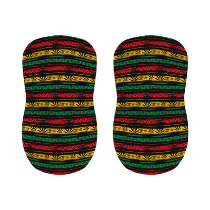 Rastafarian Hemp Pattern Print Bar Stool Covers