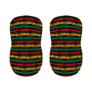 Rastafarian Hemp Pattern Print Bar Stool Covers