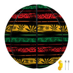 Rastafarian Hemp Pattern Print Basketball