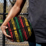 Rastafarian Hemp Pattern Print Basketball