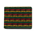Rastafarian Hemp Pattern Print Bifold Wallet