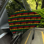 Rastafarian Hemp Pattern Print Car Side Mirror Covers