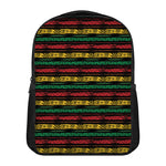 Rastafarian Hemp Pattern Print Casual Backpack