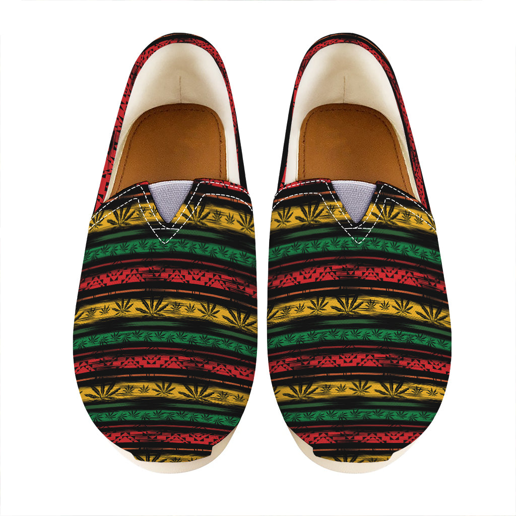 Rastafarian Hemp Pattern Print Casual Shoes