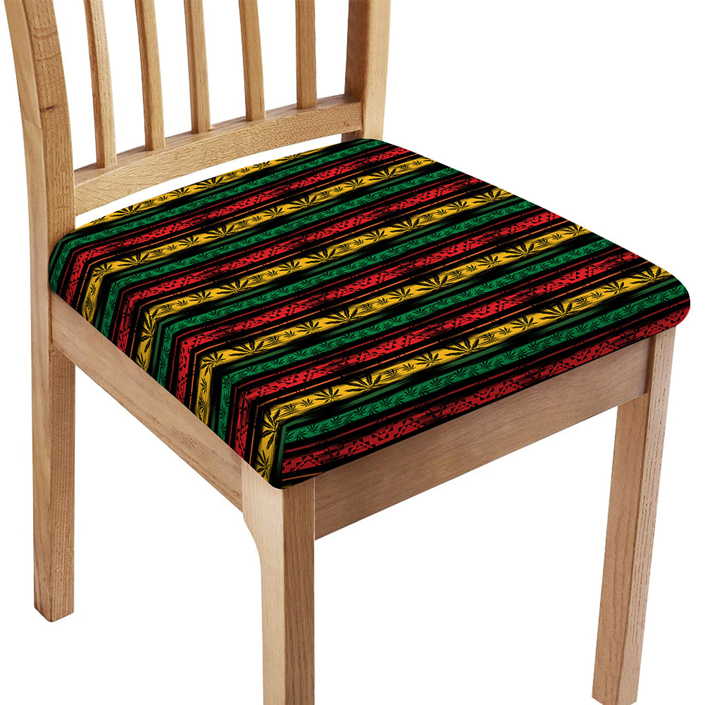 Rastafarian Hemp Pattern Print Chair Cushion Cover