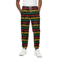 Rastafarian Hemp Pattern Print Cotton Sweatpants