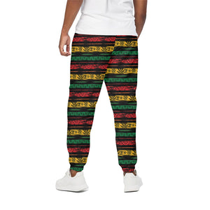 Rastafarian Hemp Pattern Print Cotton Pants