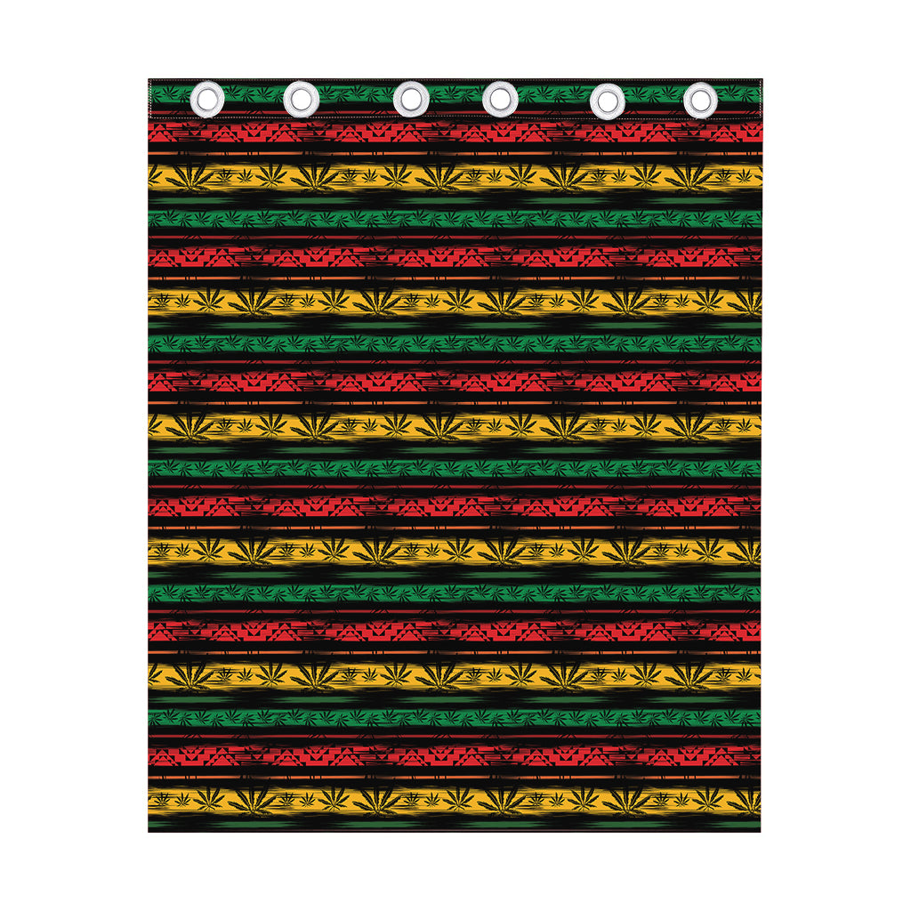 Rastafarian Hemp Pattern Print Curtain