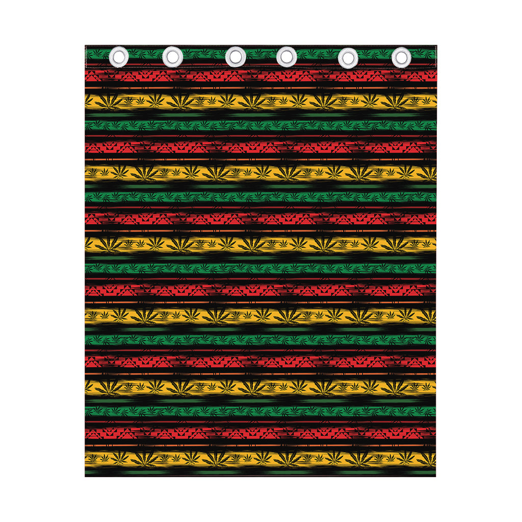 Rastafarian Hemp Pattern Print Curtain