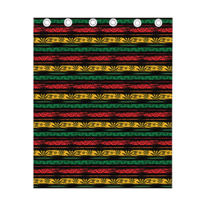 Rastafarian Hemp Pattern Print Curtain