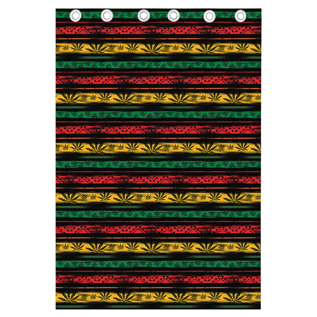 Rastafarian Hemp Pattern Print Curtain